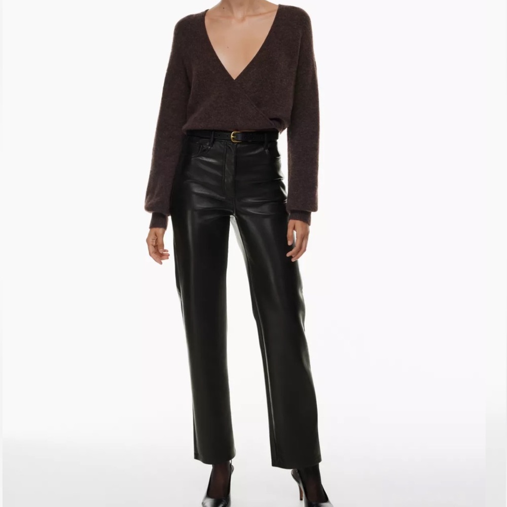 Aritzia Wilfred Melina Leather Pant